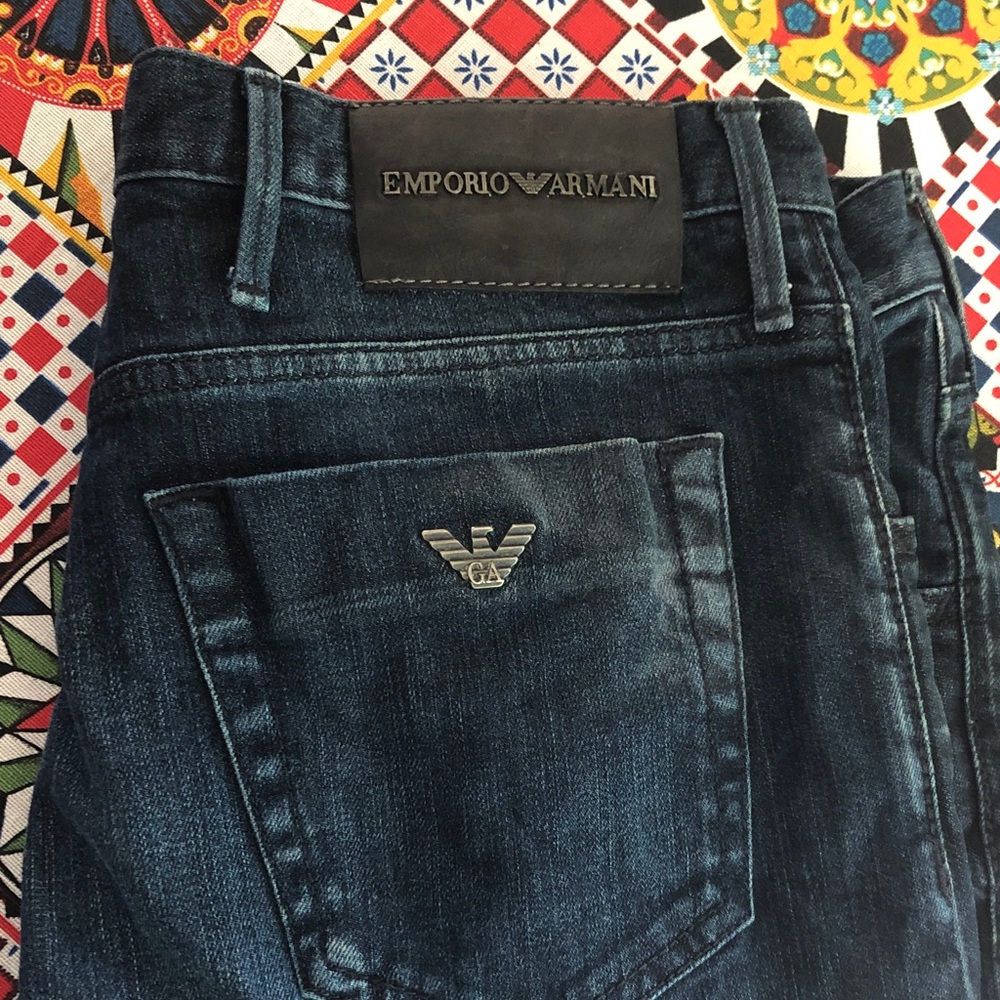 Emporio Armani Men’s Indigo Slim Denim Jeans
